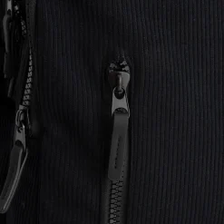New Rebels Ribbi Milwaukee – Laptoptasche Schulrucksack Arbeitstasche 15,6 Zoll Laptopfach Rippstoff 18L Schwarz