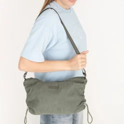 New Rebels Ribbi Rose Umhängetasche 6,1 l Rippstoff Polyester – Bequeme Crossbody-Tasche für den Alltag – Salbeigrün