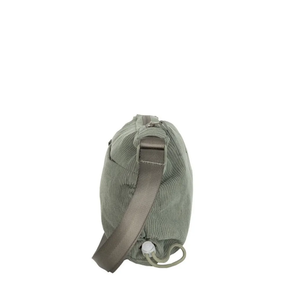 New Rebels Ribbi Rose Umhängetasche 6,1 l Rippstoff Polyester – Bequeme Crossbody-Tasche für den Alltag – Salbeigrün