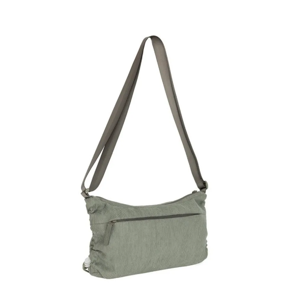 New Rebels Ribbi Rose Umhängetasche 6,1 l Rippstoff Polyester – Bequeme Crossbody-Tasche für den Alltag – Salbeigrün