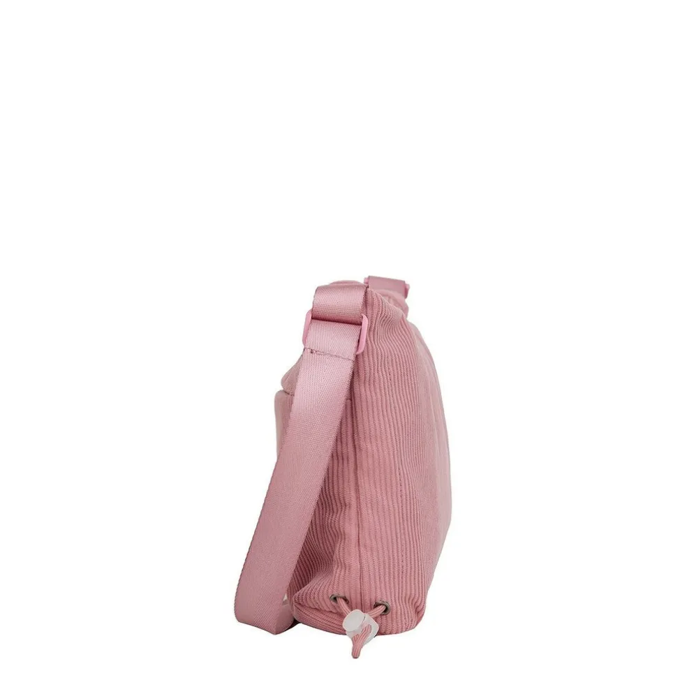 New Rebels Ribbi Rose Umhängetasche 6,1 l Rippstoff Polyester – Bequeme Crossbody-Tasche für den Alltag – Altrosa