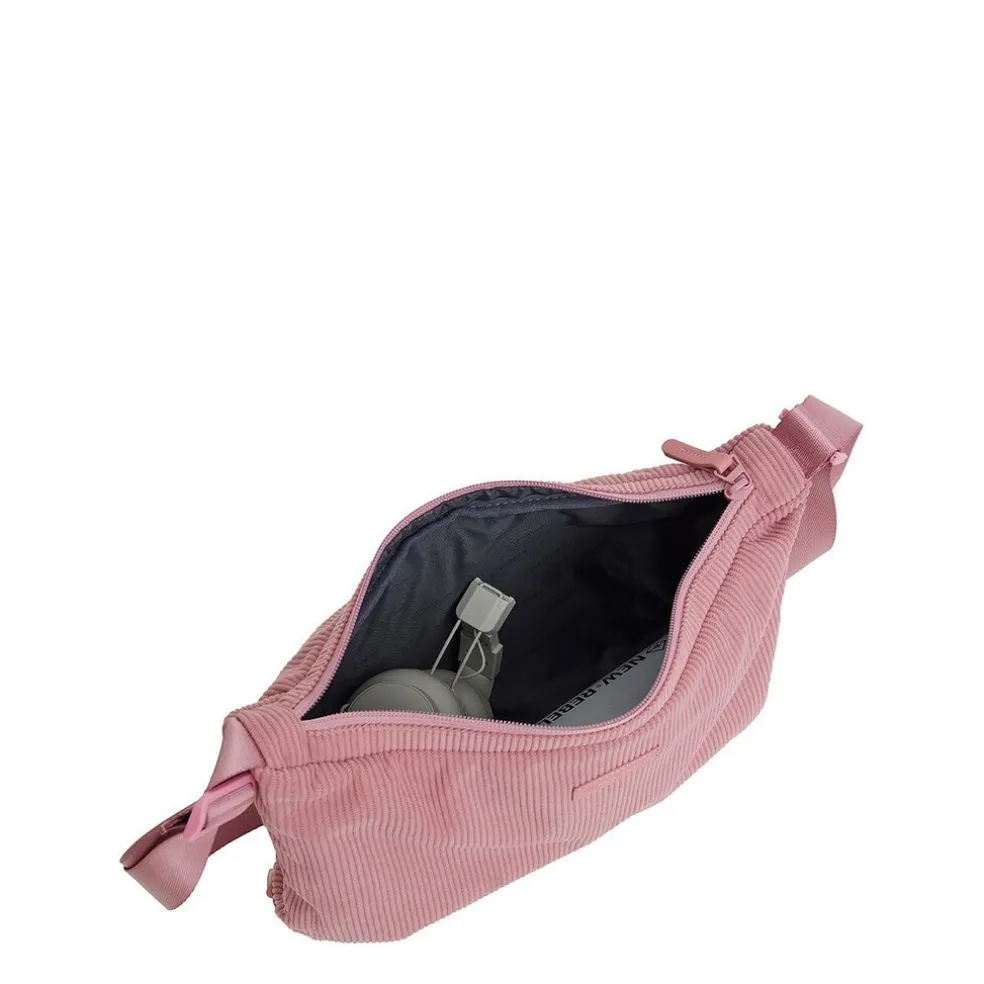 New Rebels Ribbi Rose Umhängetasche 6,1 l Rippstoff Polyester – Bequeme Crossbody-Tasche für den Alltag – Altrosa