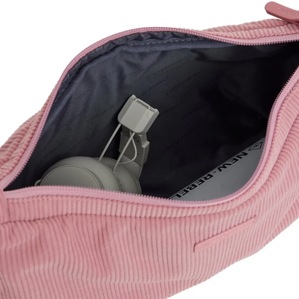 New Rebels Ribbi Rose Umhängetasche 6,1 l Rippstoff Polyester – Bequeme Crossbody-Tasche für den Alltag – Altrosa