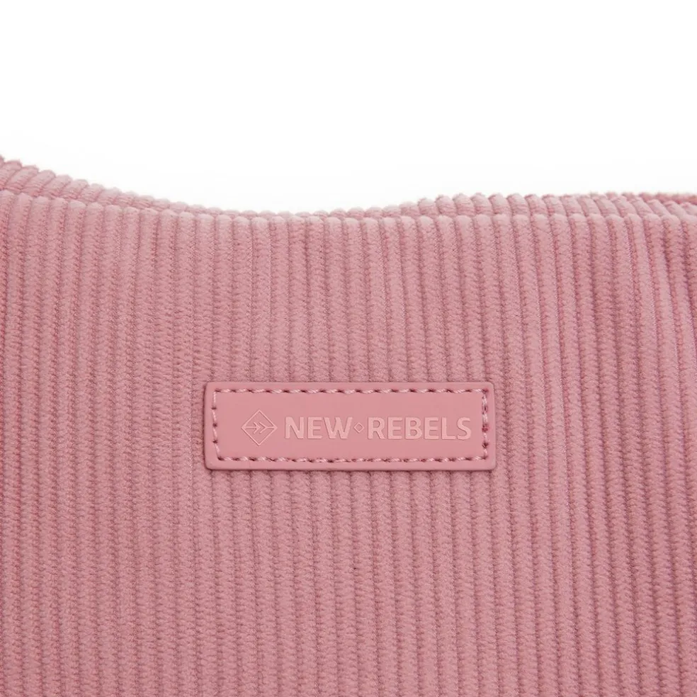 New Rebels Ribbi Rose Umhängetasche 6,1 l Rippstoff Polyester – Bequeme Crossbody-Tasche für den Alltag – Altrosa