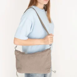 New Rebels Ribbi Rose Umhängetasche 6,1 l Rippstoff Polyester – Bequeme Crossbody-Tasche für den Alltag – Taupe