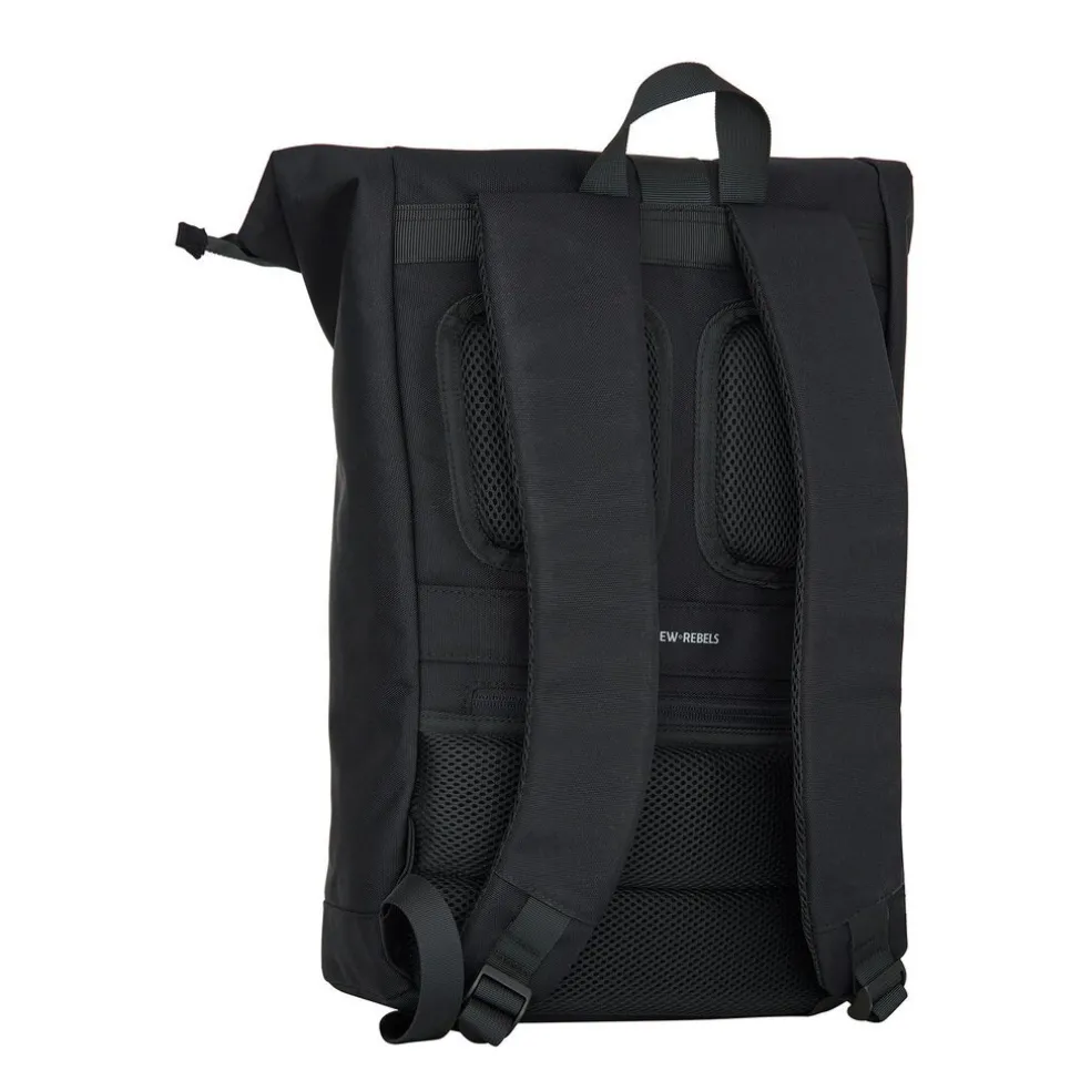 New Rebels Valor New York Schwarz 21L Rucksack Rolltop Wasserabweisend Laptop 15,6“