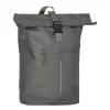 New Rebels Valor New York anthrazitgrau 21L Rucksack Rolltop Wasserabweisend Laptop 15,6 Zoll