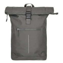 New Rebels Valor New York anthrazitgrau 21L Rucksack Rolltop Wasserabweisend Laptop 15,6 Zoll