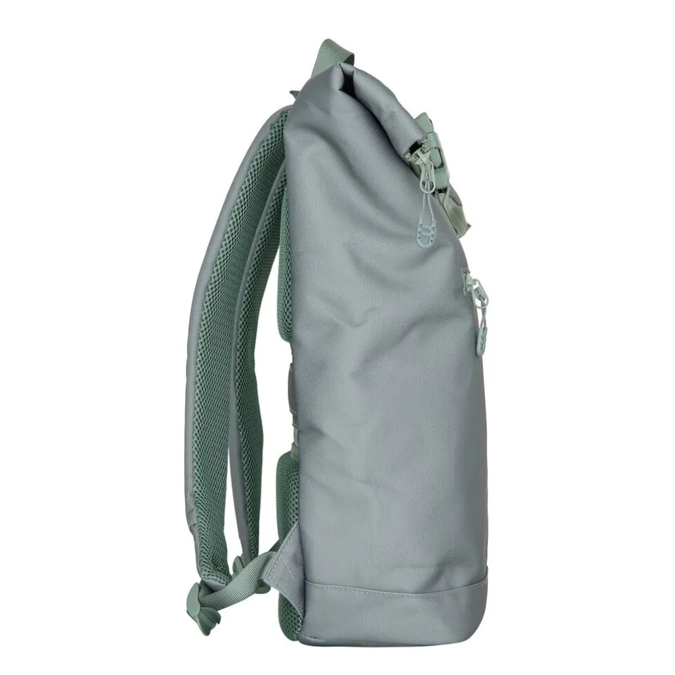 New Rebels Valor New York salie grün 21L Rucksack Rolltop Wasserabweisend Laptop 15,6 Zoll