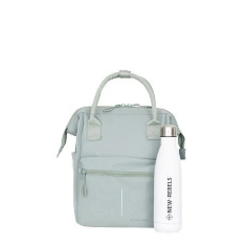 New Rebels Valor Weverly School / Arbeitstasche Rucksack – 9,5 l – Robustes 900D-Polyester – 4 Fächer Laptopfach 14” – Wasserabweisend Sage Green
