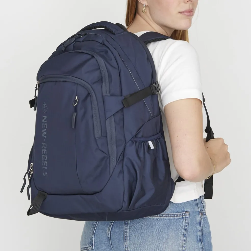 New Rebels Vince Baldwin Marineblau 33L Rucksack Wasserabweisend Laptop 15.6"