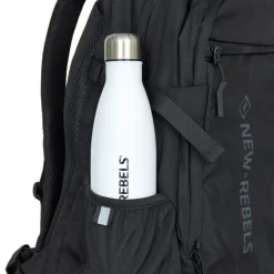 New Rebels Vince Baldwin Schwarz 33L Rucksack Wasserabweisend Laptop 15.6