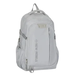 New Rebels Vince Gilbert Hellgrau 27L Rucksack Wasserabweisend Laptop 15.6
