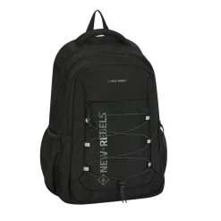 New Rebels Vince Leander Schwarz 27L Rucksack Wasserabweisend Laptop 14"