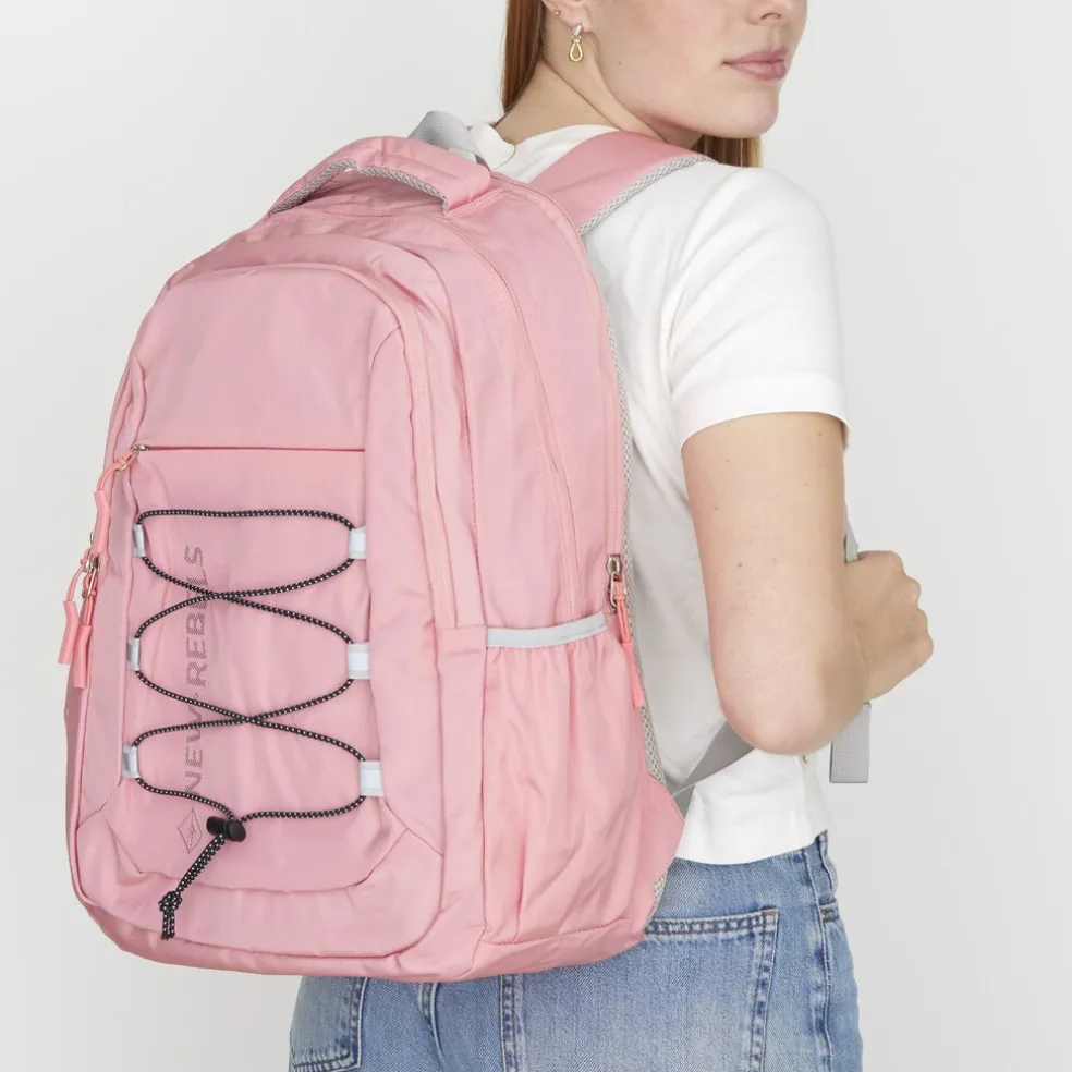 New Rebels Vince Leander Rosa 27L Rucksack Wasserabweisend Laptop 14"