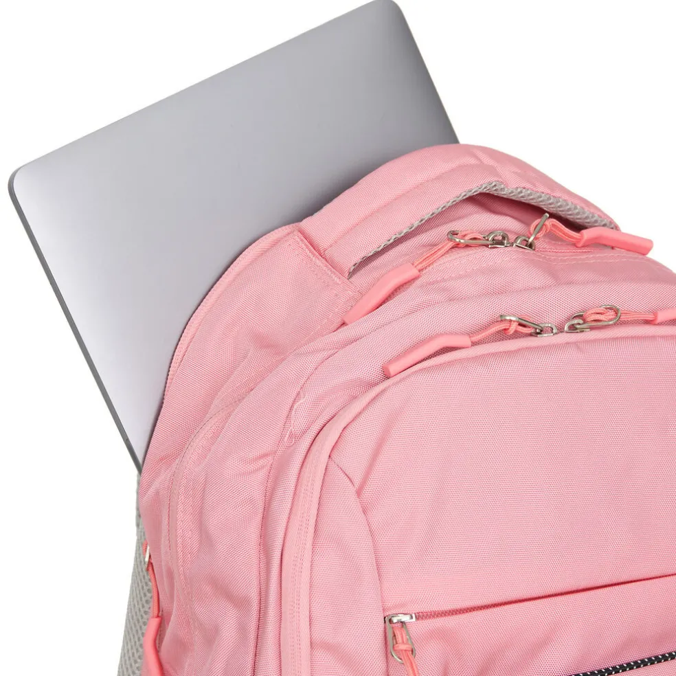 New Rebels Vince Leander Rosa 27L Rucksack Wasserabweisend Laptop 14"