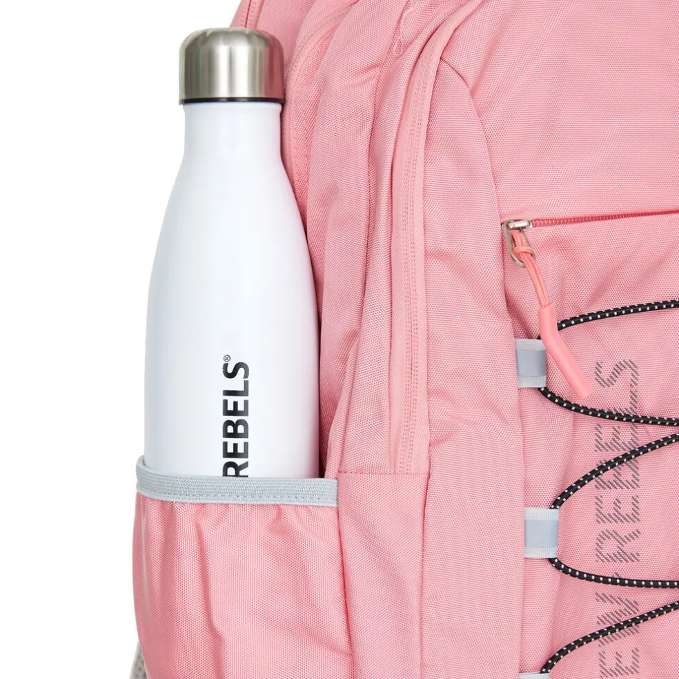 New Rebels Vince Leander Rosa 27L Rucksack Wasserabweisend Laptop 14"