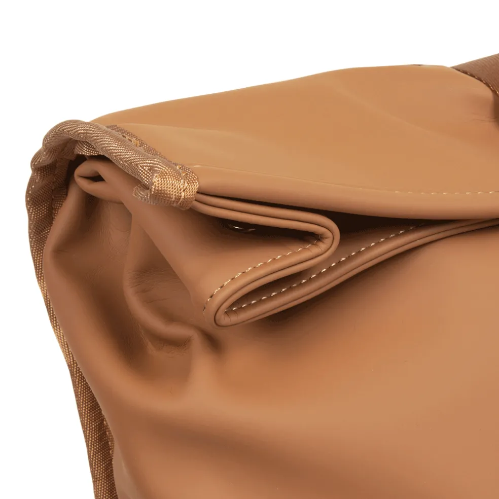 New Rebels William Baltimore Cognac 13L Rolltop Rucksack Wasserabweisend Laptop 14"