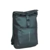 New Rebels William Baltimore Metallic Grün 13L Rolltop Rucksack Wasserabweisend Laptop 14"