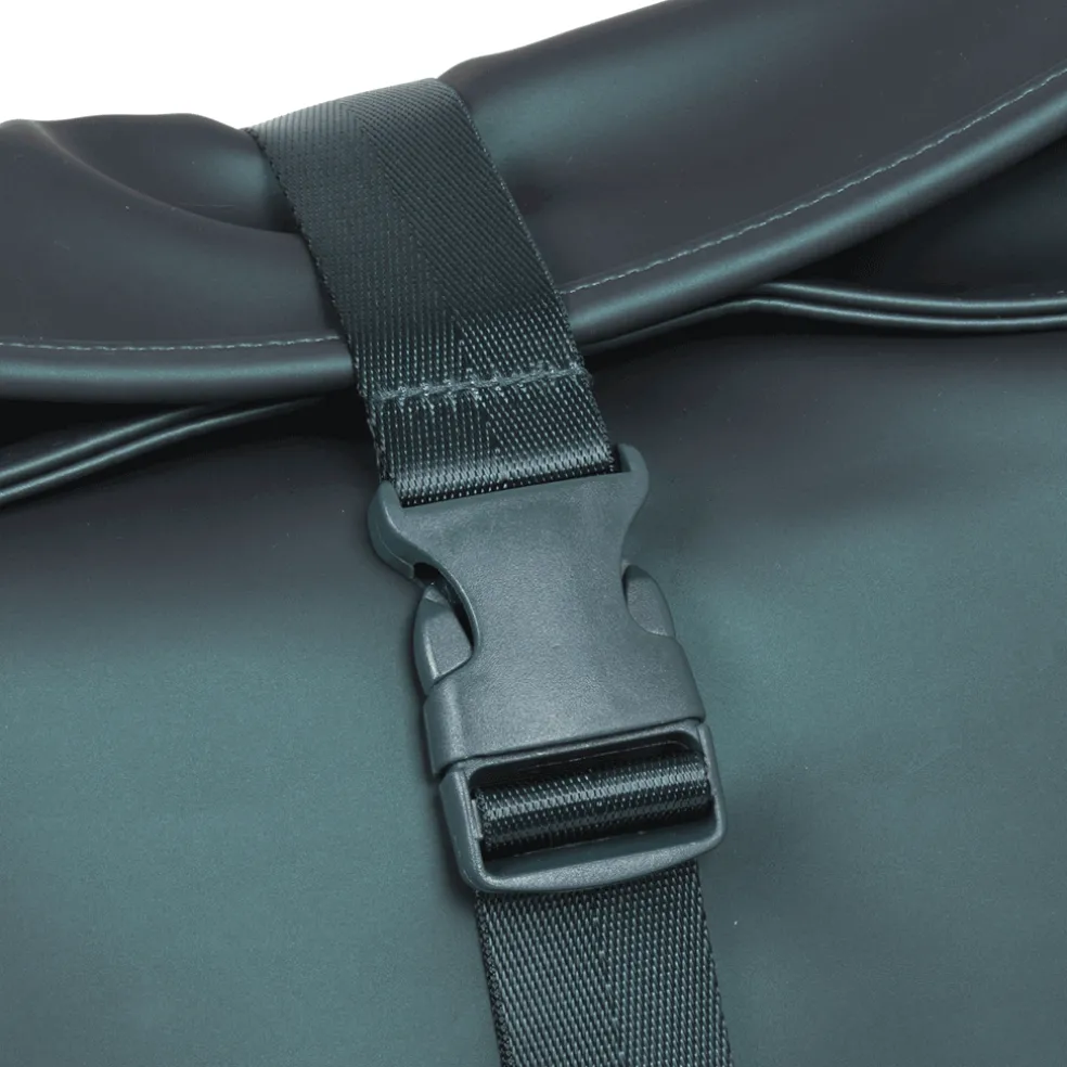 New Rebels William Baltimore Metallic Grün 13L Rolltop Rucksack Wasserabweisend Laptop 14"