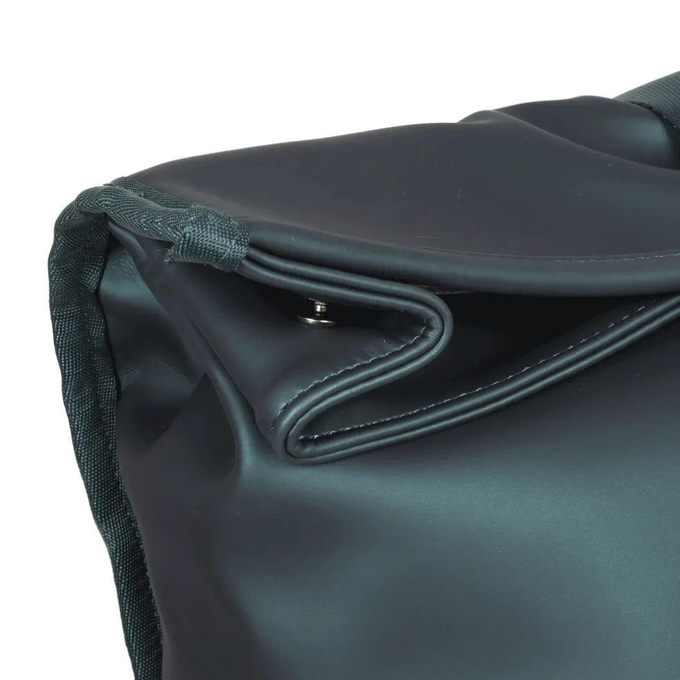 New Rebels William Baltimore Metallic Grün 13L Rolltop Rucksack Wasserabweisend Laptop 14"