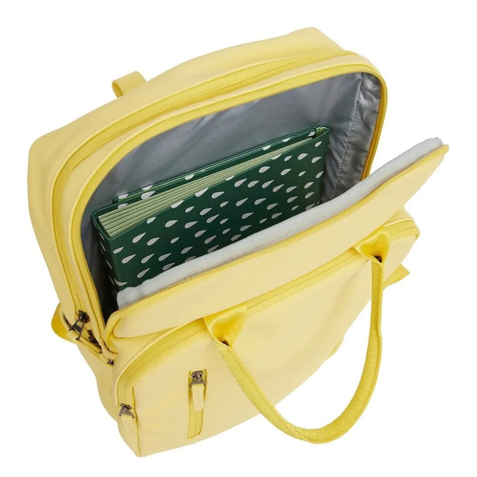 New Rebels William Milwaukee Beige 18L Rucksack Wasserabweisend Laptop 15.6" Butter Yellow