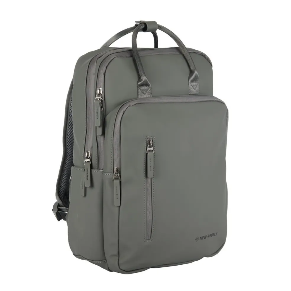 New Rebels William Milwaukee Anthrazit 18L Rucksack Wasserabweisend Laptop 15.6"