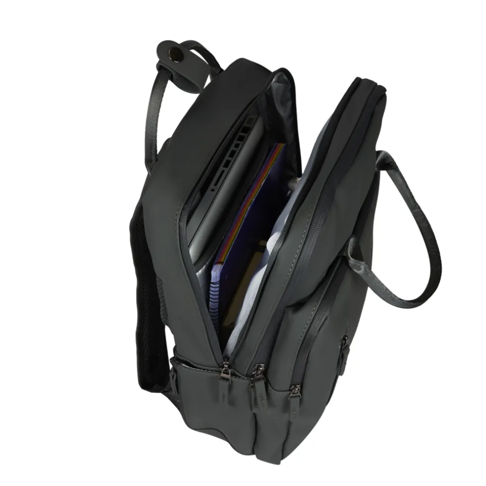 New Rebels William Milwaukee Anthrazit 18L Rucksack Wasserabweisend Laptop 15.6"