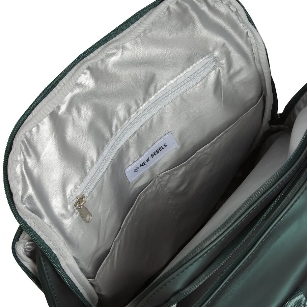 New Rebels William Milwaukee Metallic Grün 18L Rucksack Wasserabweisend Laptop 15.6"