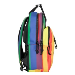 New Rebels William Milwaukee Regenbogen 18L Rucksack Wasserabweisend Laptop 15.6
