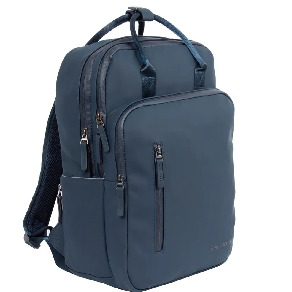 New Rebels William Milwaukee Marineblau 18L Rucksack Wasserabweisend Laptop 15.6"