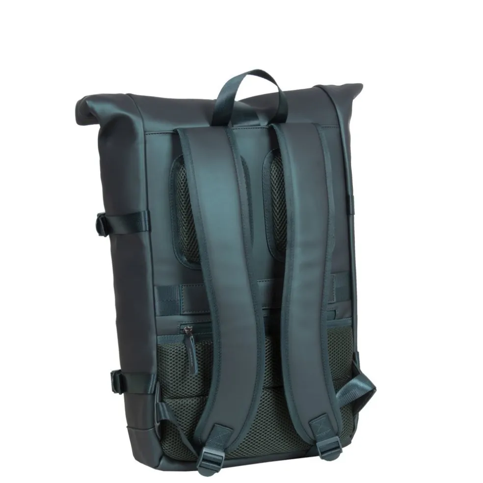 New Rebels William Riverside Metallic Grün 19L Rucksack Wasserabweisend Laptop15.6"