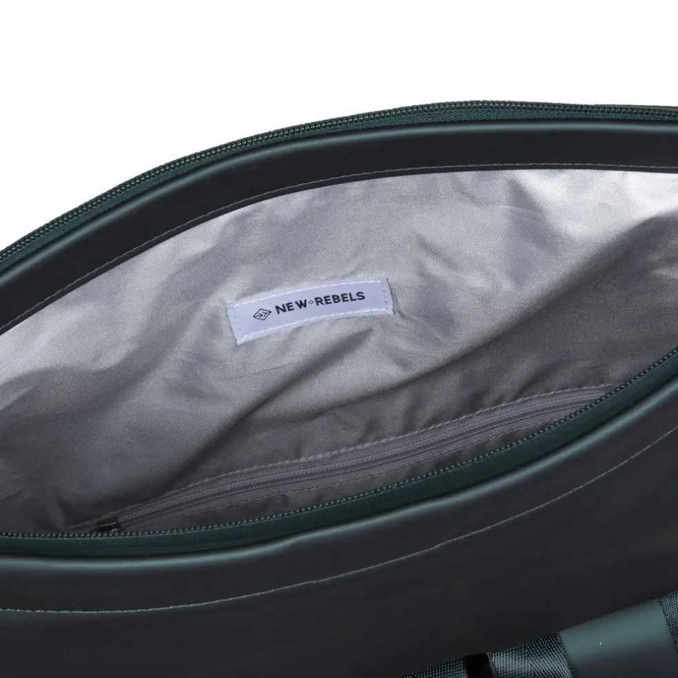 New Rebels William Riverside Metallic Grün 19L Rucksack Wasserabweisend Laptop15.6"