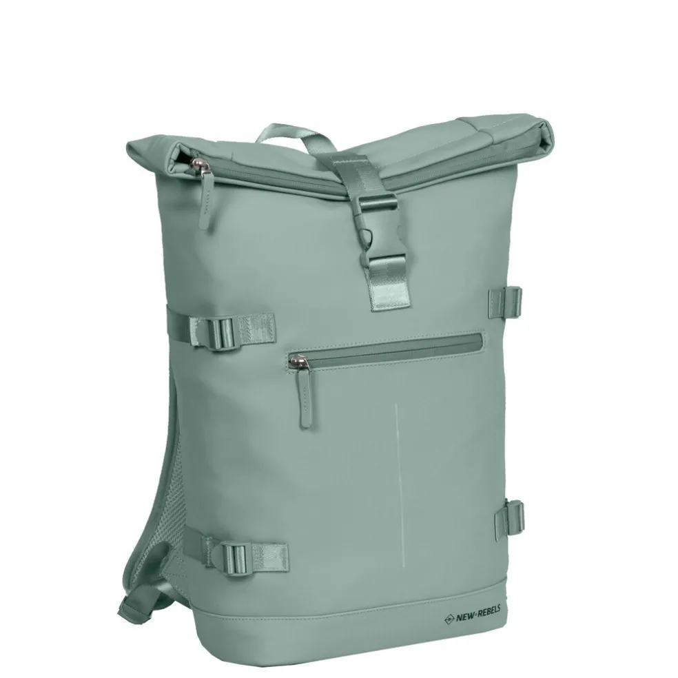 New Rebels William Riverside Salie grün 19L Rucksack Wasserabweisend Laptop15.6"