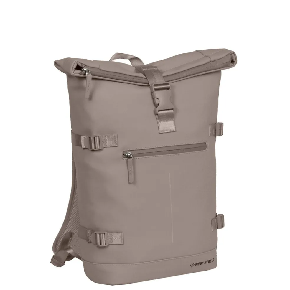 New Rebels William Riverside Taupe 19L Rucksack Wasserabweisend Laptop15.6"