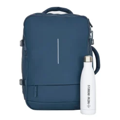 New RebelsNew Rebels Jessi – Womby Weekend Travel Bag Underseat Backpack – 27L Water-Repellent Cabin Bag – 30x20x45 cm Schaduwblau