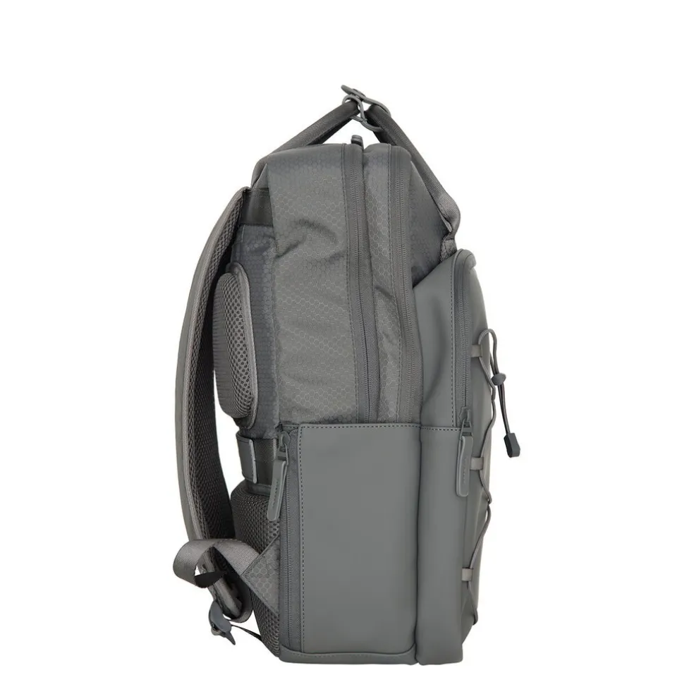 Trondheim Rucksack – Laptop Rucksack 15,6 Zoll – Schulrucksack & Arbeitstasche – Wasserabweisend – 18L – Nylon/PU – Anthrazit