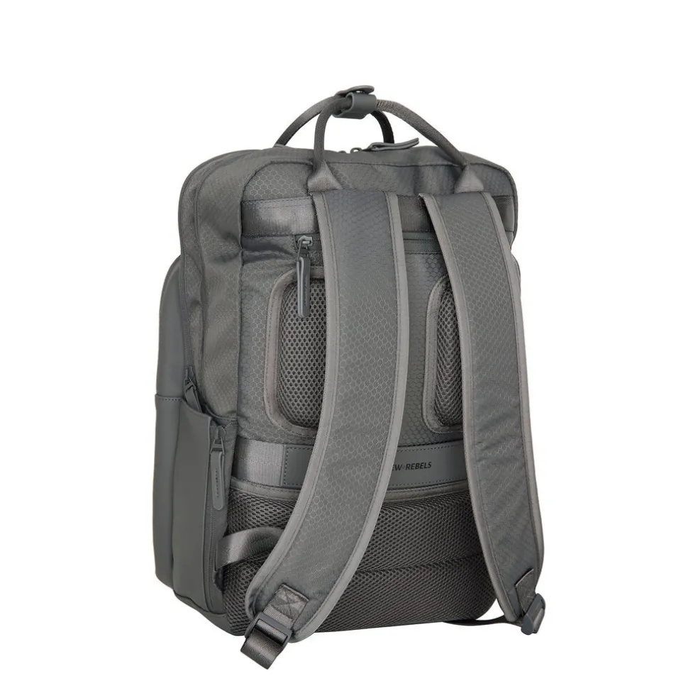 Trondheim Rucksack – Laptop Rucksack 15,6 Zoll – Schulrucksack & Arbeitstasche – Wasserabweisend – 18L – Nylon/PU – Anthrazit
