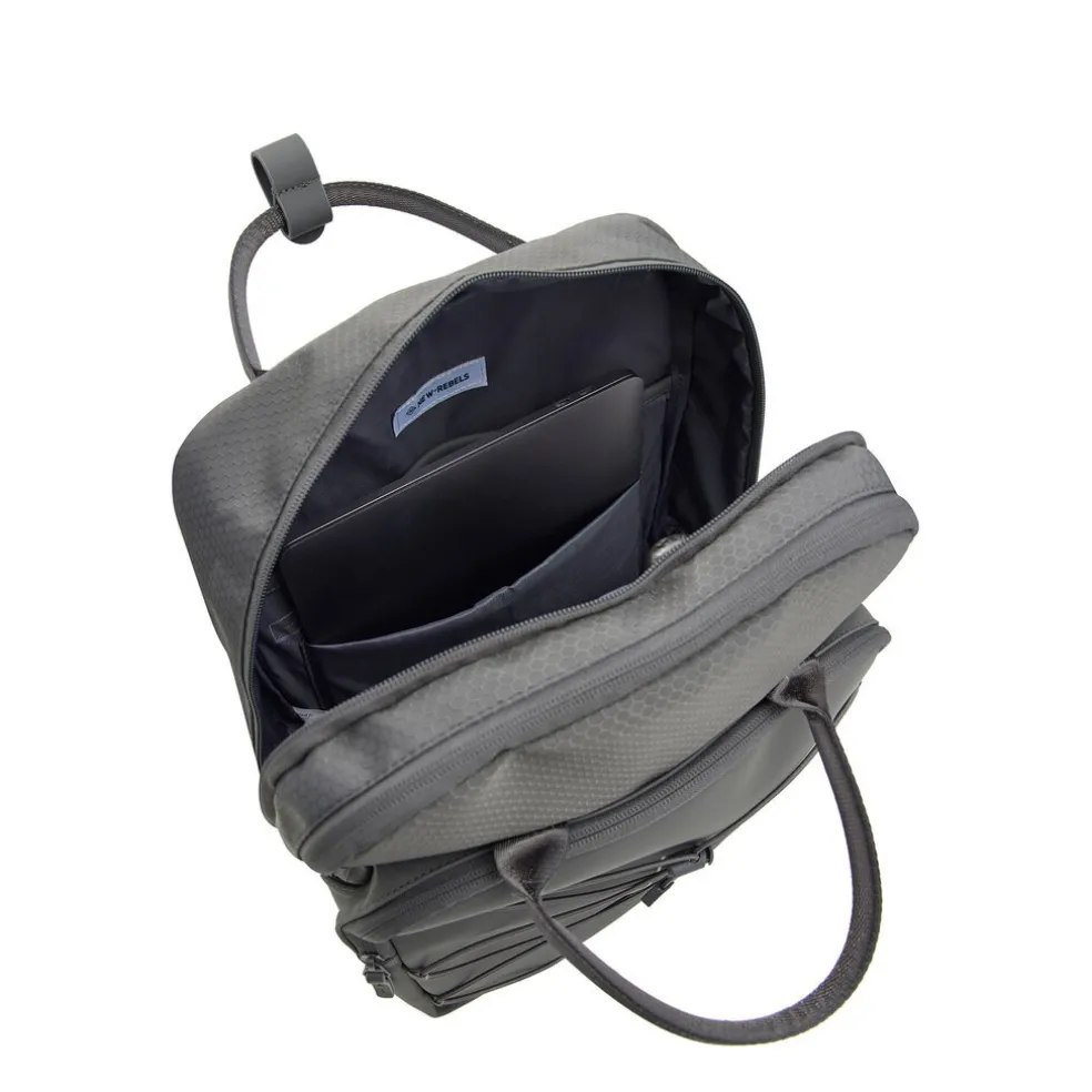 Trondheim Rucksack – Laptop Rucksack 15,6 Zoll – Schulrucksack & Arbeitstasche – Wasserabweisend – 18L – Nylon/PU – Anthrazit
