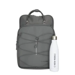 Trondheim Rucksack – Laptop Rucksack 15,6 Zoll – Schulrucksack & Arbeitstasche – Wasserabweisend – 18L – Nylon/PU – Anthrazit